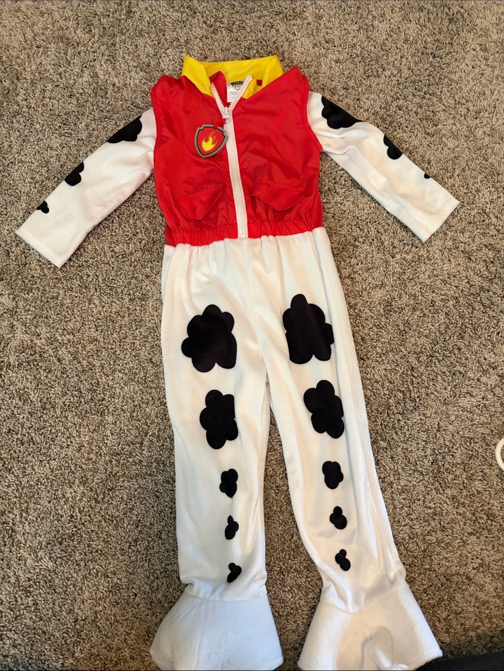 Red & White Dalmatian Paw Kids Costume